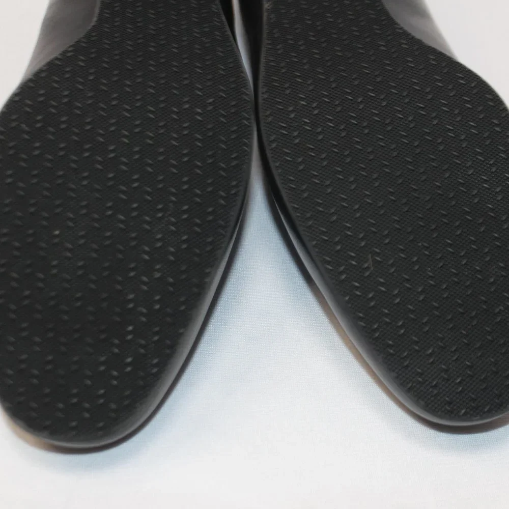 SAS Regina Black Leather Heels
